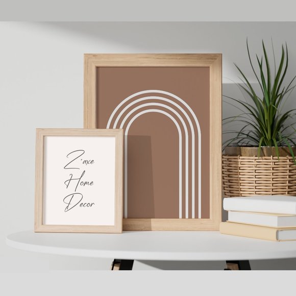 Modern Minimalist Abstract Geometric Wall Art Print Home Decor [No Frame] - Picture 5 of 5